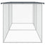 kyllingebur med tag antracit 203x98x90 cm galvaniseret stål