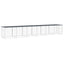 hønsebur med tag 603x98x90 cm galvaniseret stål antracitgrå