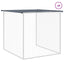 hønsebur med tag 1003x98x90 cm galvaniseret stål antracitgrå