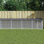 hønsebur med tag 1003x98x90 cm galvaniseret stål antracitgrå