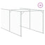 hundehus med tag 117x609x123 cm galvaniseret stål antracitgrå