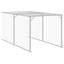 hønsehus med løbegård 117x609x123 cm galvaniseret stål antracit