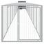 hønsehus m. løbegård 110x1221x110 cm galvaniseret stål antracit