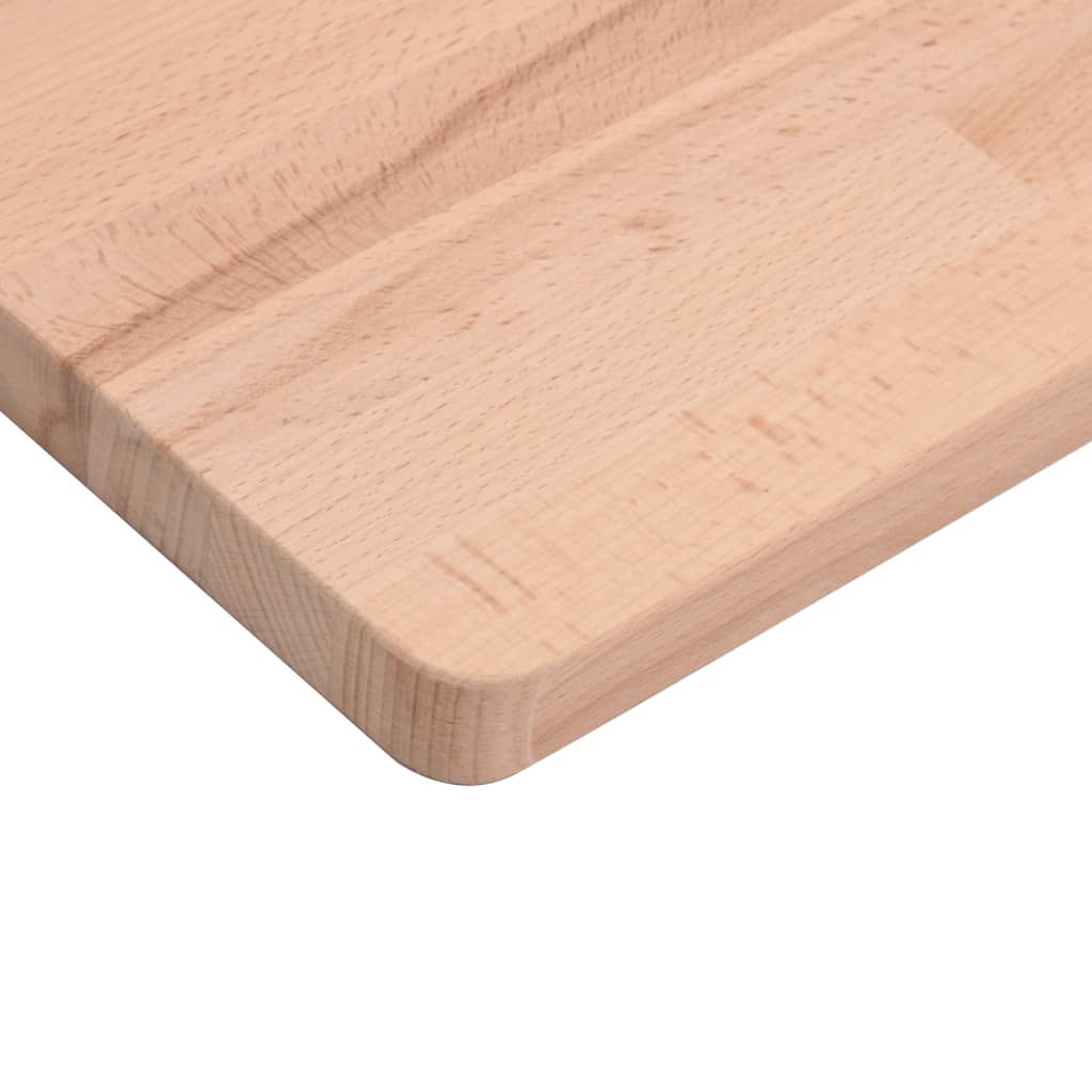 bordplade til badeværelse 60x40x2,5 cm massivt bøgetræ