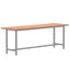skrivebordsplade 180x55x2,5 cm massivt bøgetræ