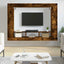 tv-møbel 152x22x113 cm konstrueret træ røget sonoma-eg