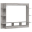 tv-møbel 152x22x113 cm konstrueret træ grå sonoma-eg