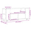 tv-bord 102x34,5x43 cm konstrueret træ hvid
