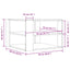 sofabord 58x58x40 cm konstrueret træ sort