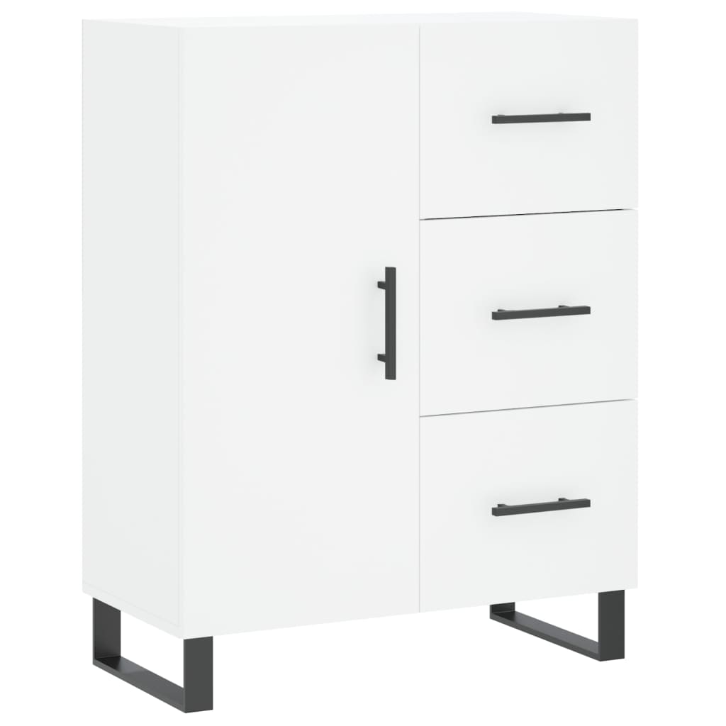højskab 69,5x34x180 cm konstrueret træ hvid
