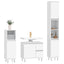 møbelsæt til badeværelse 3 dele konstrueret træ hvid