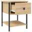 sengeborde 2 stk. 34x35,5x45 cm konstrueret træ sonoma-eg