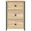 sengeborde 2 stk. 40x36x60 cm konstrueret træ sonoma-eg