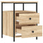 sengebord 44x45x60 cm konstrueret træ sonoma-eg