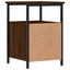 sengeborde 2 stk. 34x35,5x50 cm konstrueret træ brunt egetræ