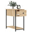 sengeborde 2 stk. 30x60x60 cm konstrueret træ sonoma-eg
