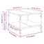 sofabord 55x55x40 cm konstrueret træ sonoma-eg