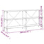 konsolbord 160x30x75 cm konstrueret træ og jern sonoma-eg