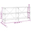 konsolbord 160x30x75 cm konstrueret træ og jern røget sonoma-eg