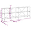 konsolbord 200x30x75 cm konstrueret træ og jern sort