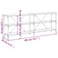 konsolbord 200x30x75 cm konstrueret træ og jern røget sonoma-eg