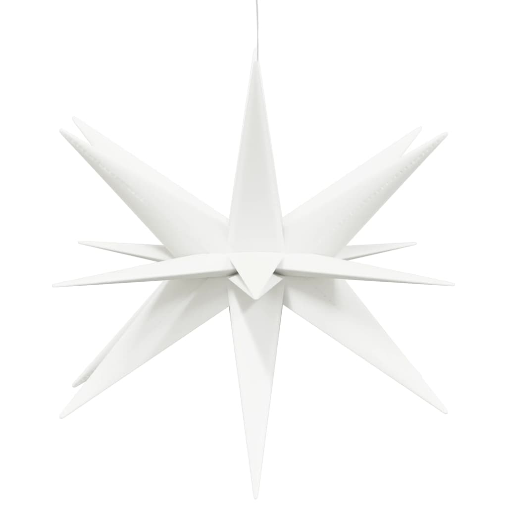 juledekorationer med LED-lys 3 stk. 57 cm foldbar hvid