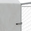 udendørs hundegård med tag 10x10x2,5 m galvaniseret stål sølv