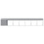 udendørs hundegård med tag 2x14x2,5 m galvaniseret stål sølv