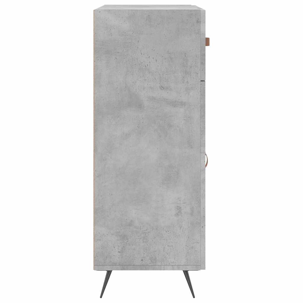 skænk 69,5x34x90 cm konstrueret træ betongrå