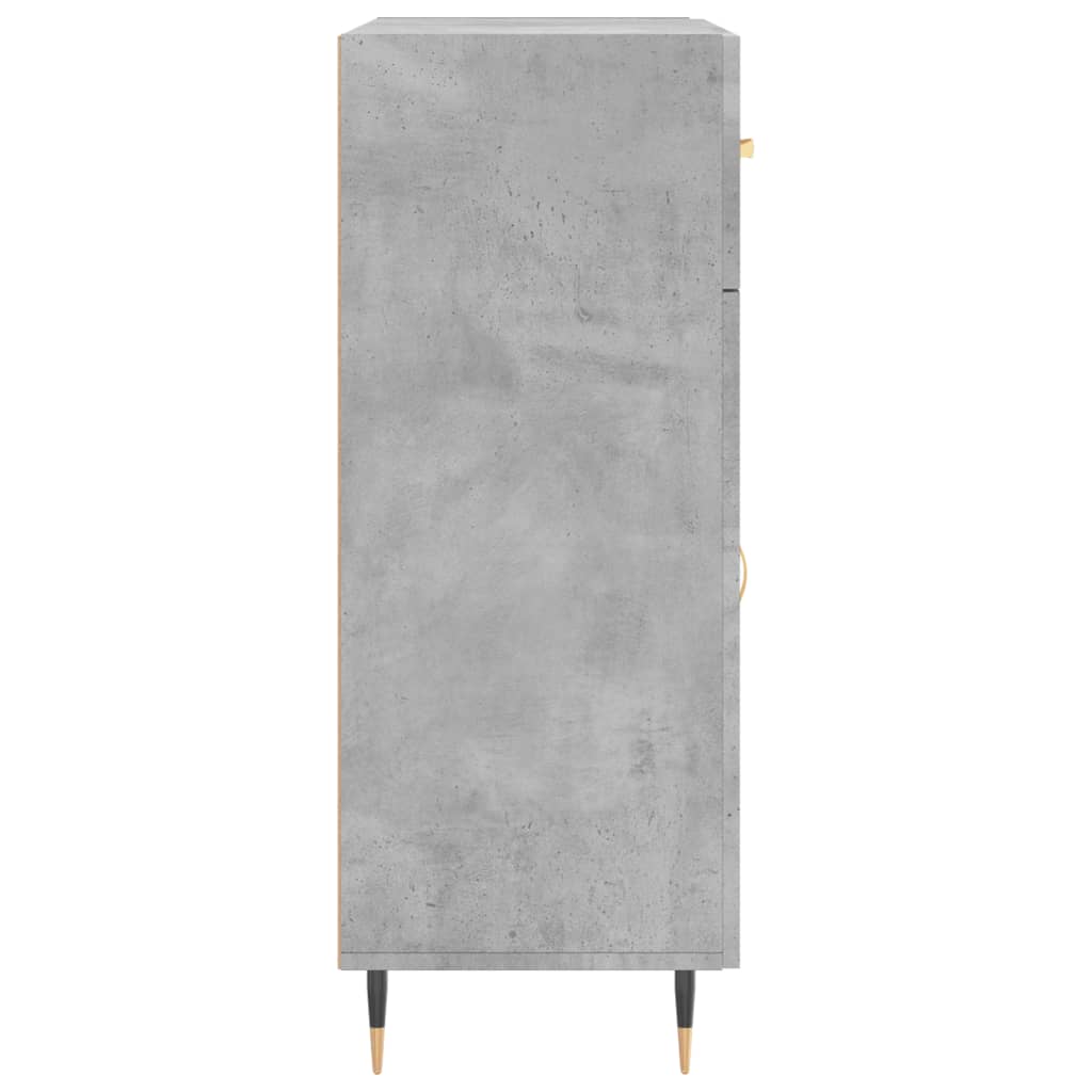skænk 69,5x34x90 cm konstrueret træ betongrå