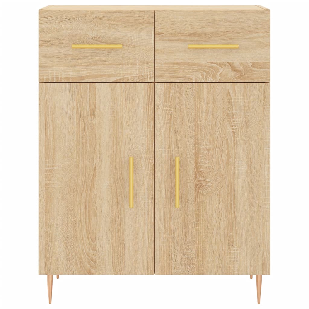 skænk 69,5x34x90 cm konstrueret træ sonoma-eg