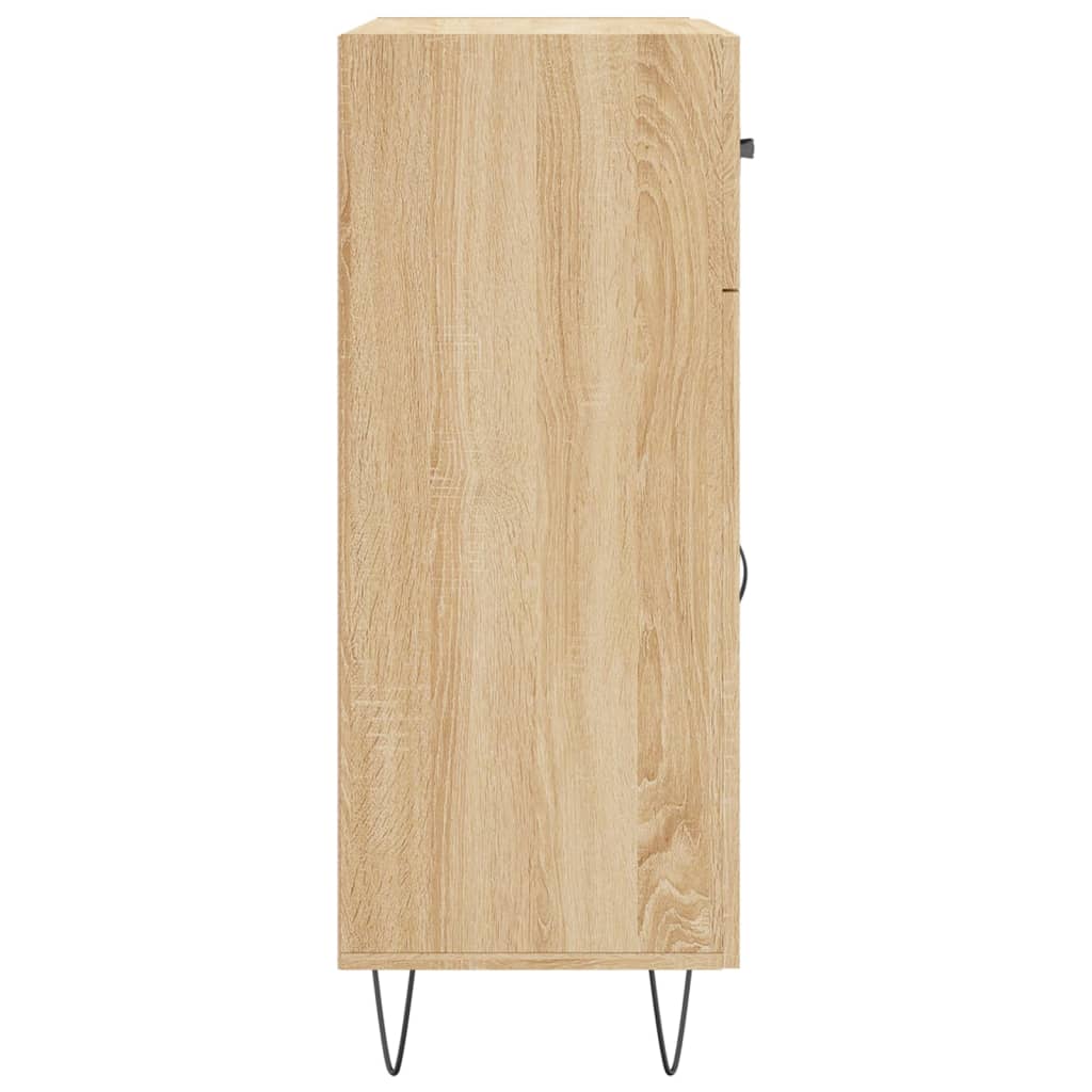 skænk 69,5x34x90 cm konstrueret træ sonoma-eg