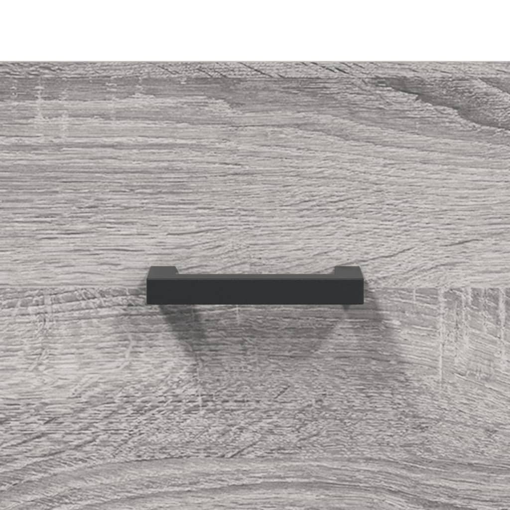 skænk 69,5x34x90 cm konstrueret træ grå sonoma-eg