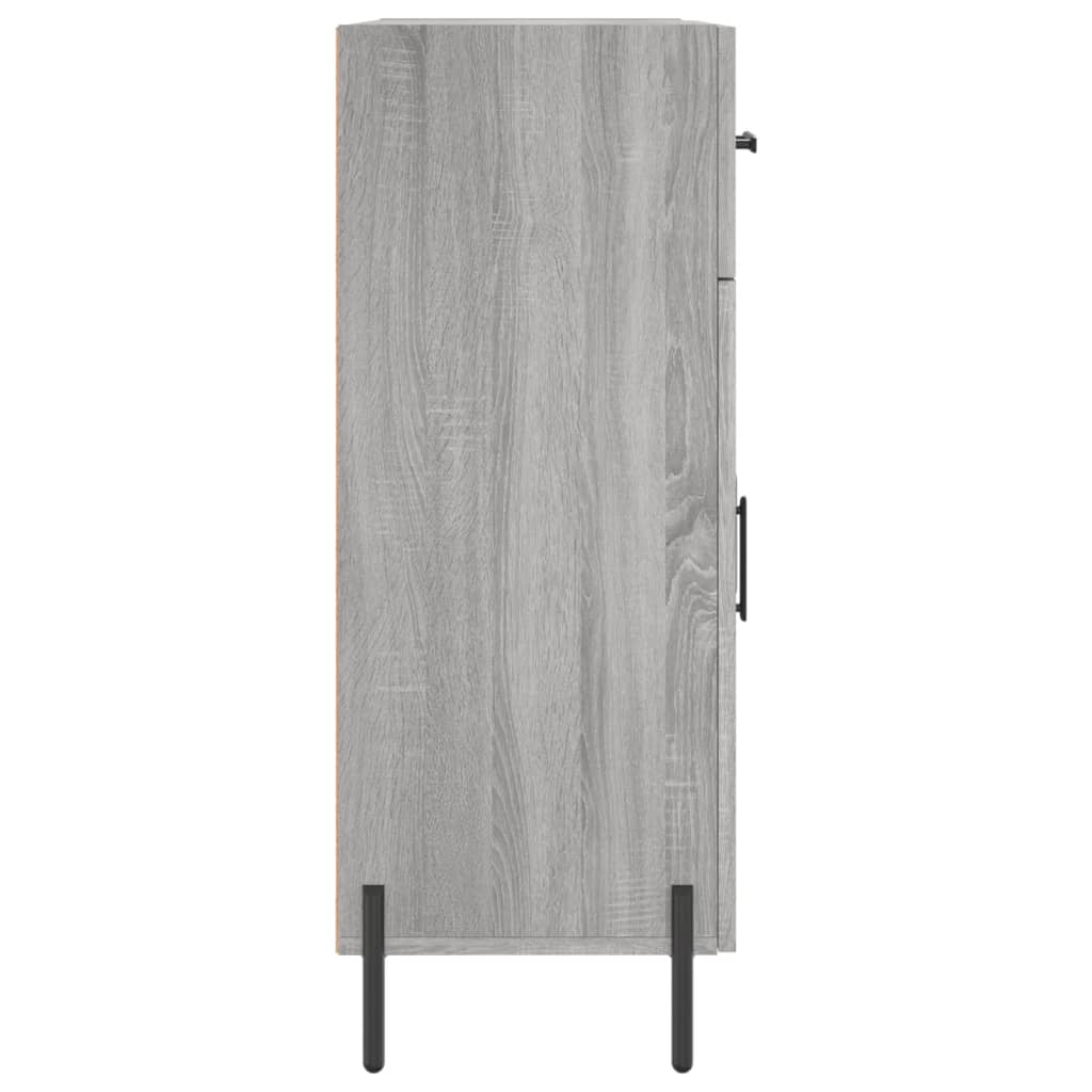 skænk 69,5x34x90 cm konstrueret træ grå sonoma-eg