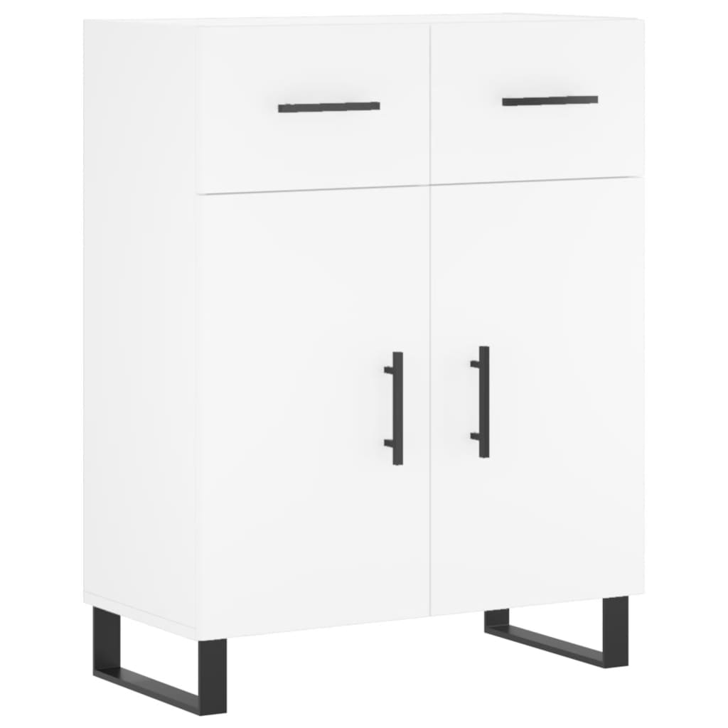 skænk 69,5x34x90 cm konstrueret træ hvid