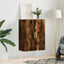 væghængt skab 69,5x34x90 cm konstrueret træ røget sonoma-eg