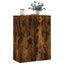 væghængt skab 69,5x34x90 cm konstrueret træ røget sonoma-eg