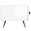 tv-bord 150x36x30 cm konstrueret træ hvid højglans