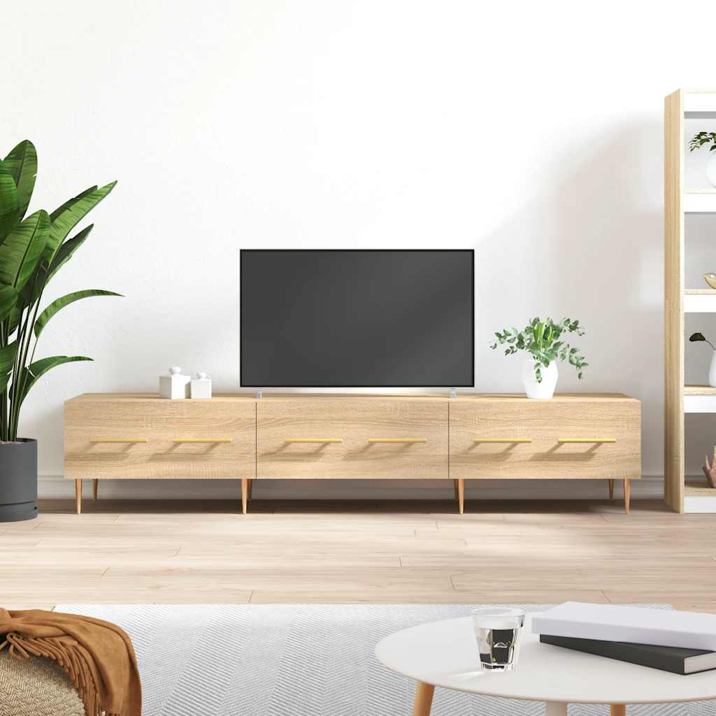 tv-bord 150x36x30 cm konstrueret træ sonoma-eg