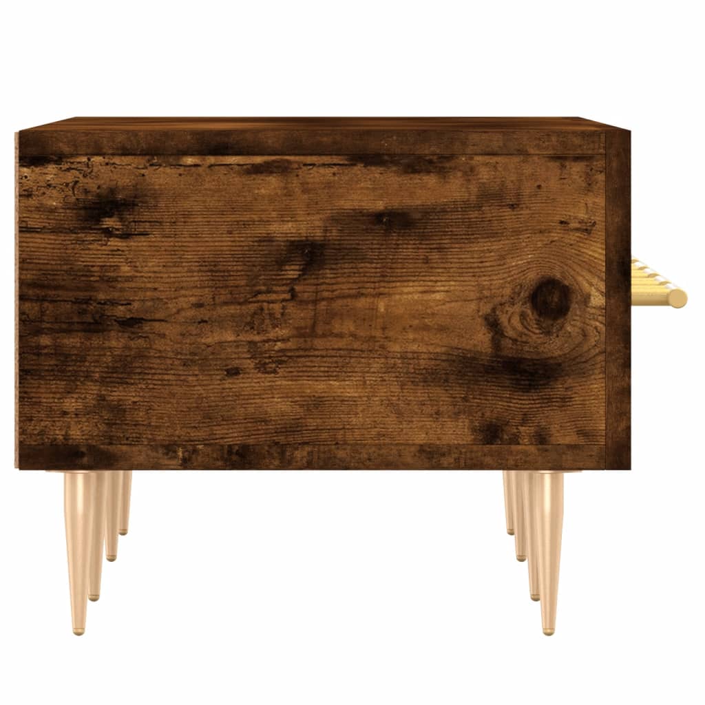 tv-bord 150x36x30 cm konstrueret træ røget egetræsfarve