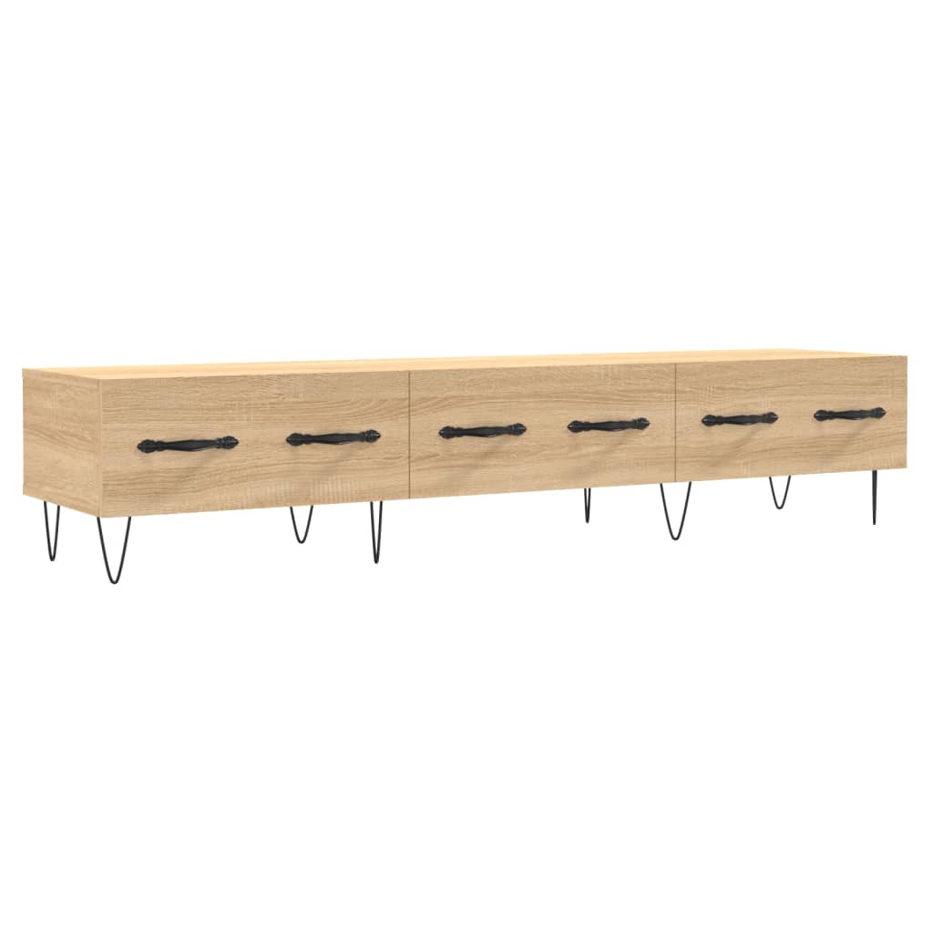 tv-bord 150x36x30 cm konstrueret træ sonoma-eg