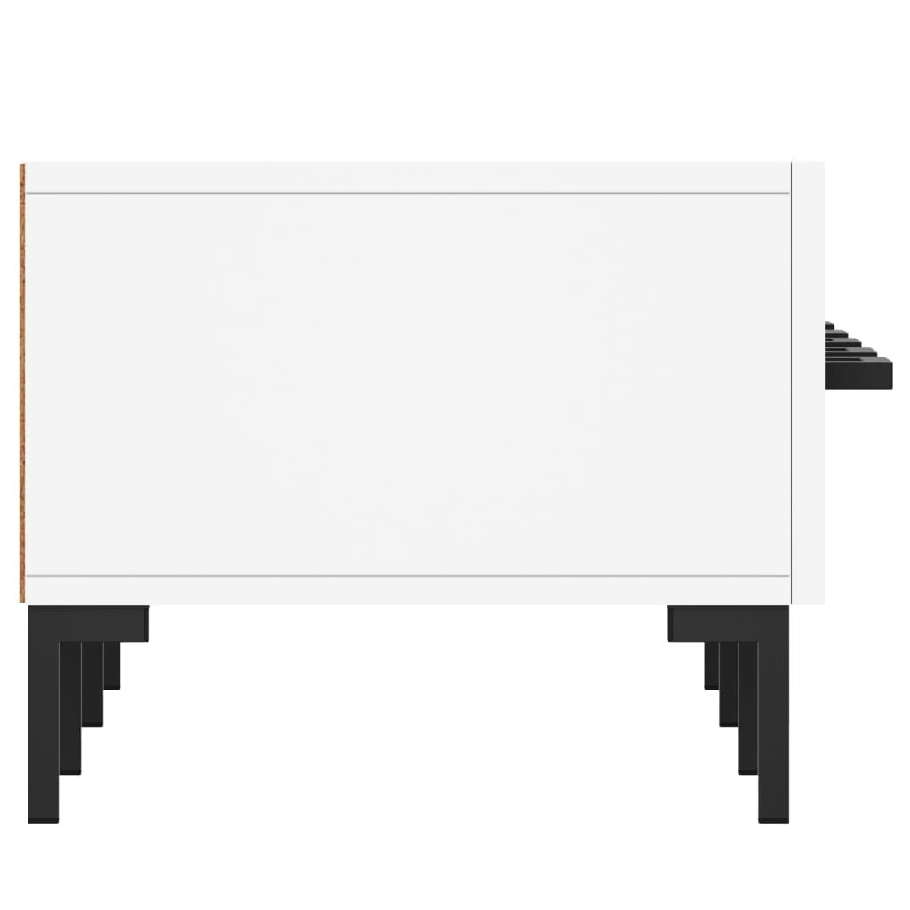 tv-bord 150x36x30 cm konstrueret træ hvid