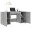 skrivebord 140x50x75 cm konstrueret træ betongrå