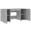 skrivebord 140x50x75 cm konstrueret træ betongrå