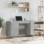skrivebord 140x50x75 cm konstrueret træ betongrå