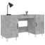 skrivebord 140x50x75 cm konstrueret træ betongrå