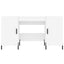 skrivebord 140x50x75 cm konstrueret træ hvid