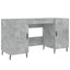skrivebord 140x50x75 cm konstrueret træ betongrå