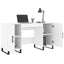 skrivebord 140x50x75 cm konstrueret træ hvid