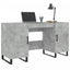 skrivebord 140x50x75 cm konstrueret træ betongrå